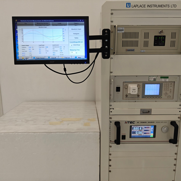 Harmonischer und Flicker-Testraum